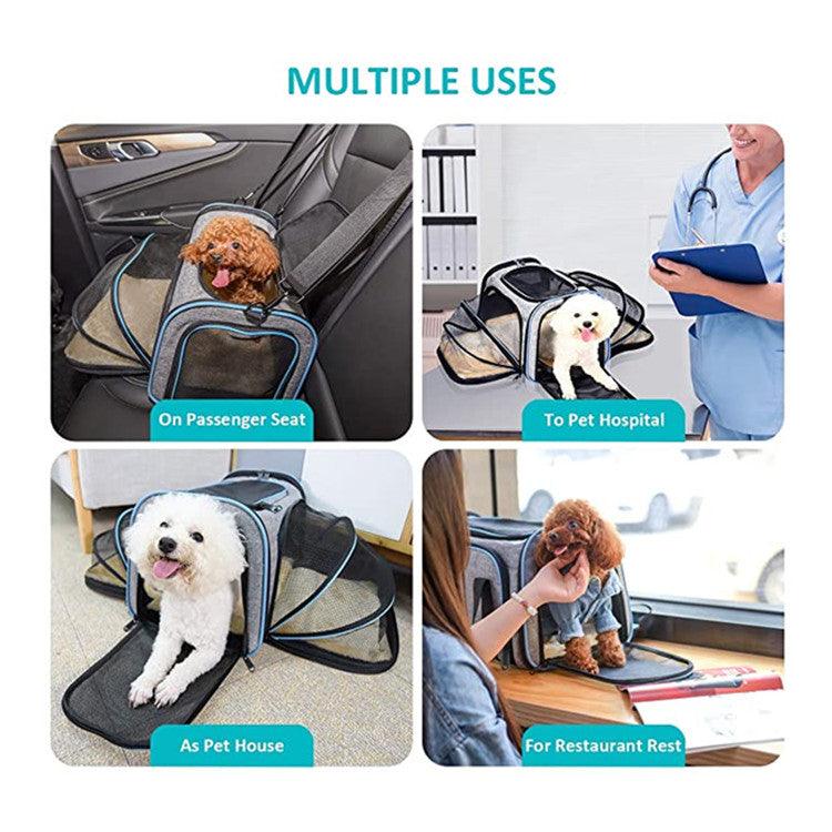 Pet Travel Haven: Expandable And Reflective Cat Carrier For Safe And Comfortable Journeys - Image 3