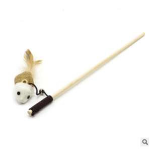Whisker Whirligig: Handcrafted Solid Wood Cat Toy